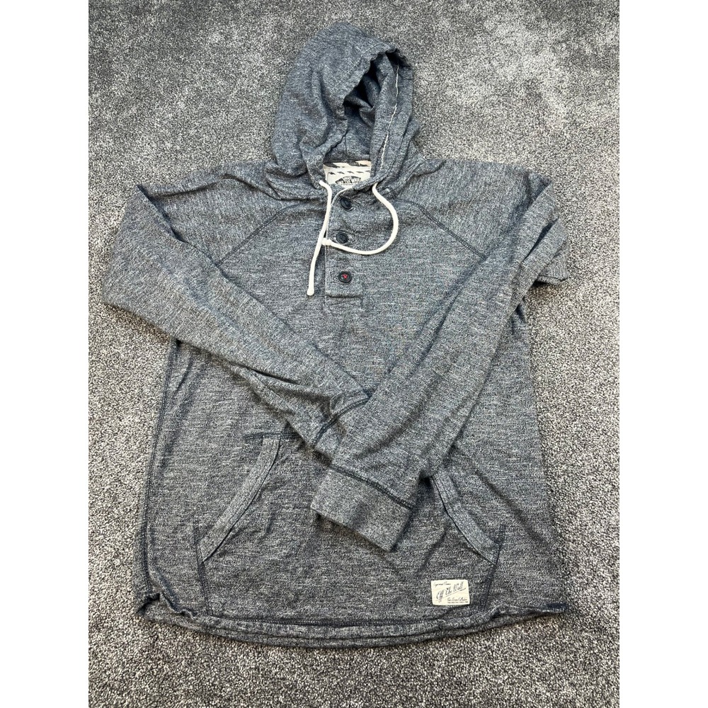 Vans Off The Wall Van Doren Henley Drawstring Heathered Hoodie Men's Size Medium